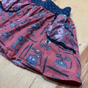 Matilda Jane Skirt Girls 4 Hold The Phone‎ Coral Floral A-line